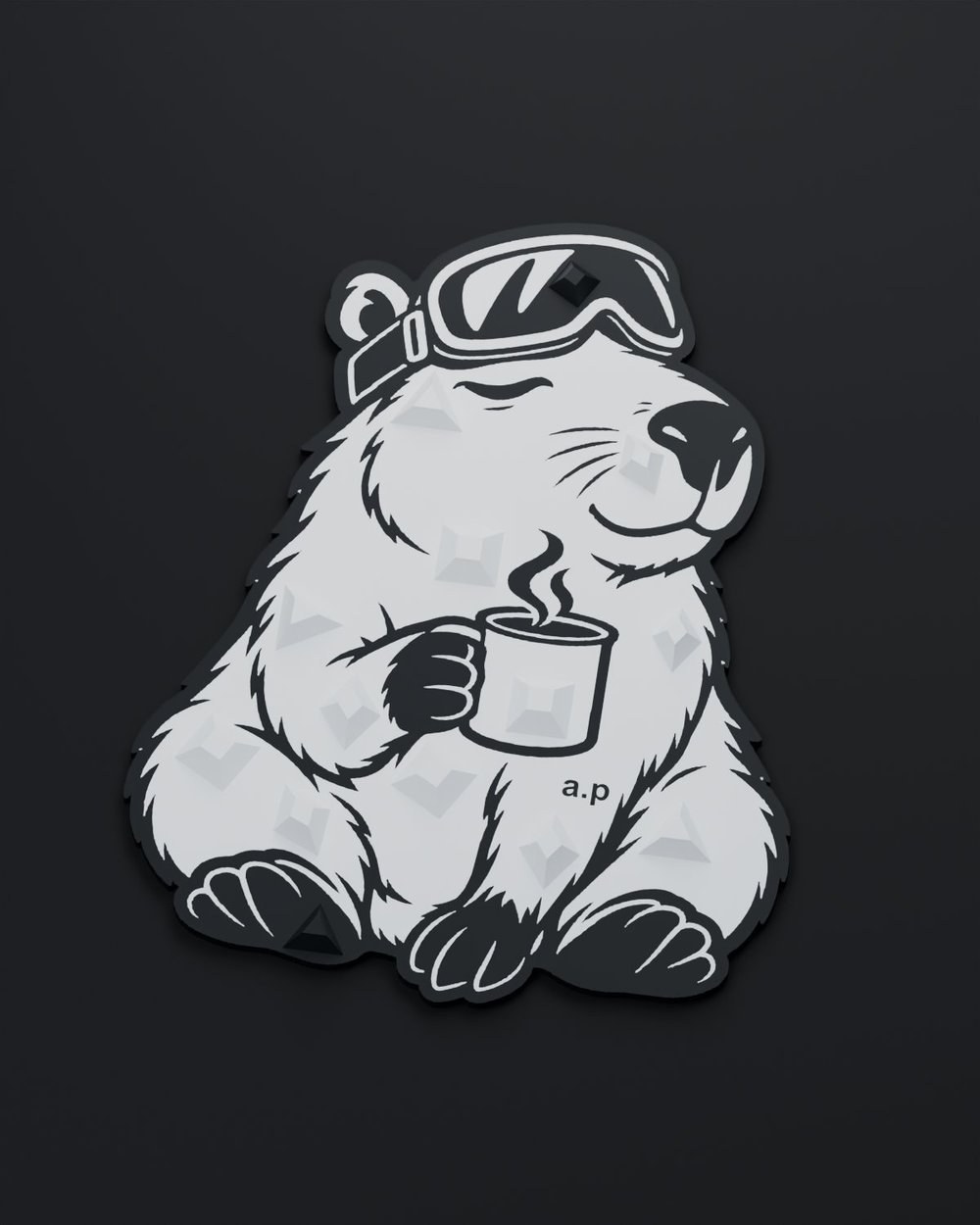 Стомпад Coffee Capy для сноуборда